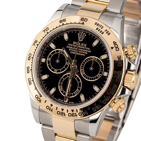 rolex daytona two tone black|rolex daytona price chart.